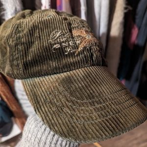Vintage Ralph Lauren green corduroy pheasant hat